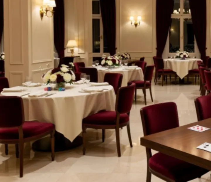 Cała restauracja przygotowana na prywatne wydarzenie